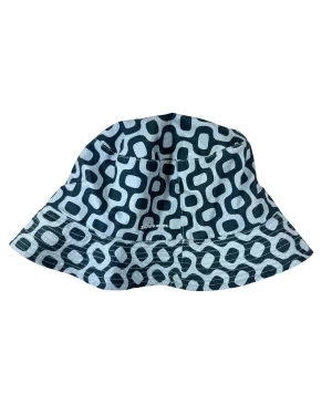 Kiton Bucket Hat Metal Blue Design - L