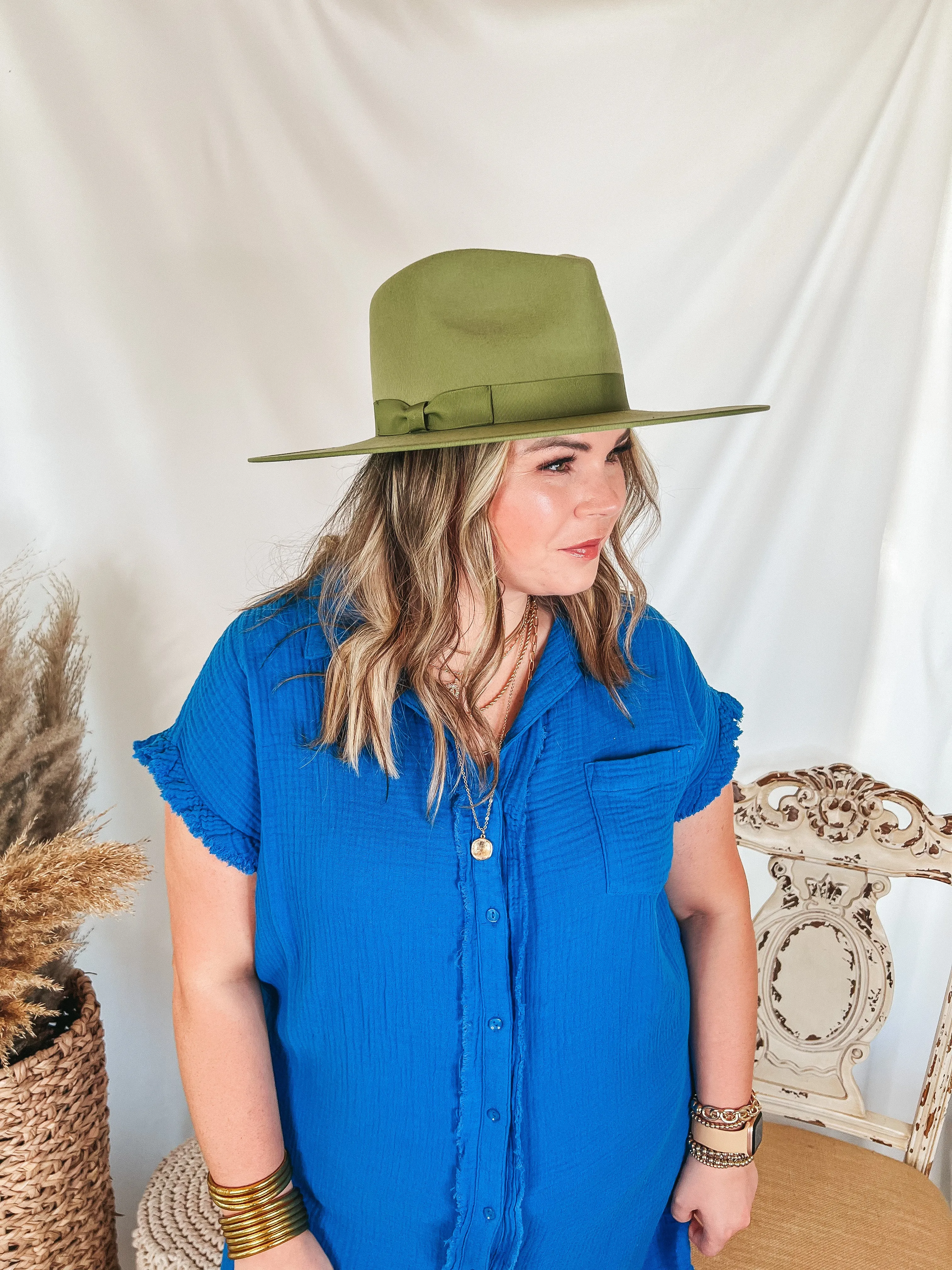 Lack of Color | Cactus Rancher Wool Felt Hat in Green