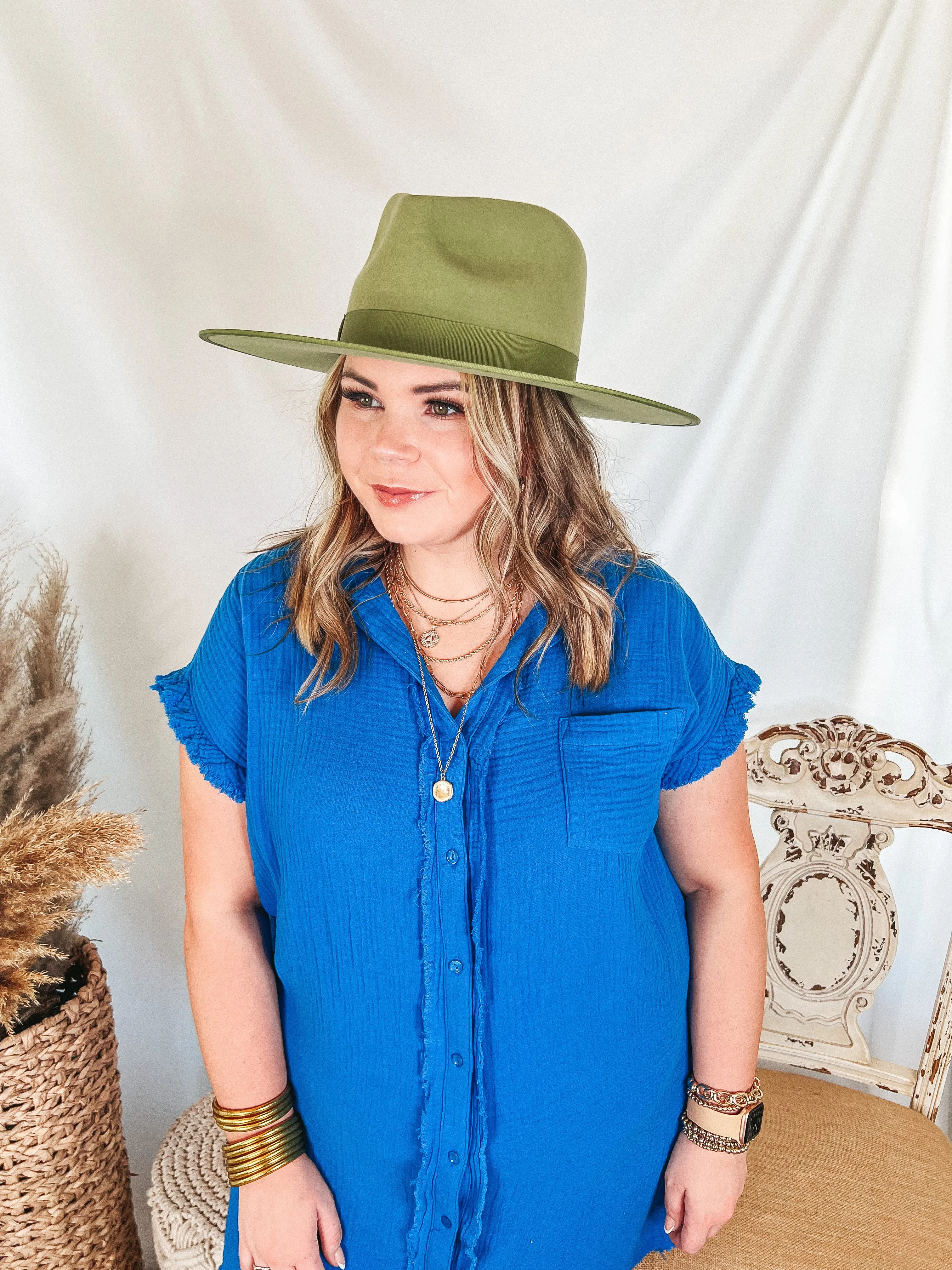 Lack of Color | Cactus Rancher Wool Felt Hat in Green