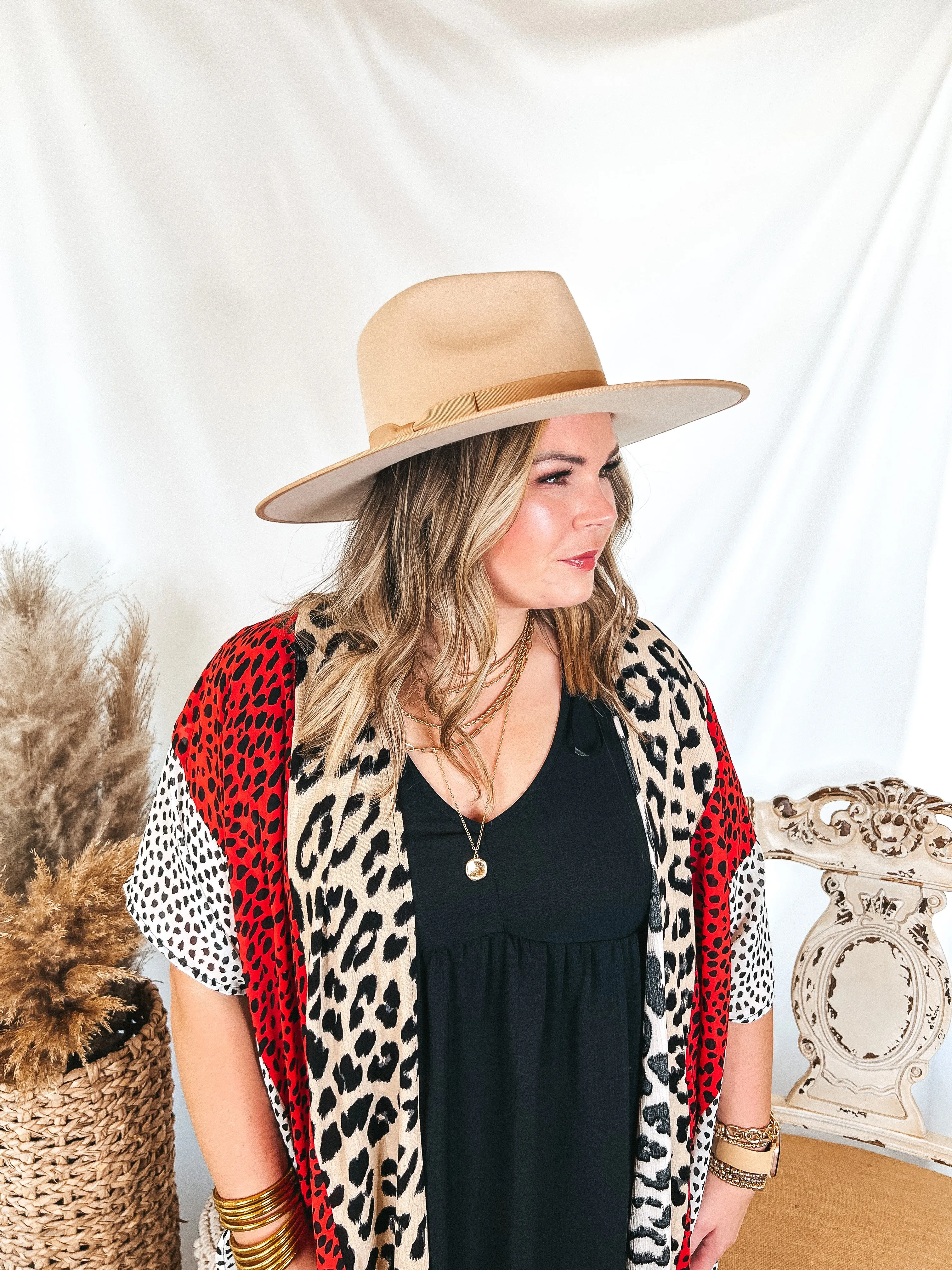 Lack of Color | Ivory Rancher Wool Felt Hat in Taupe