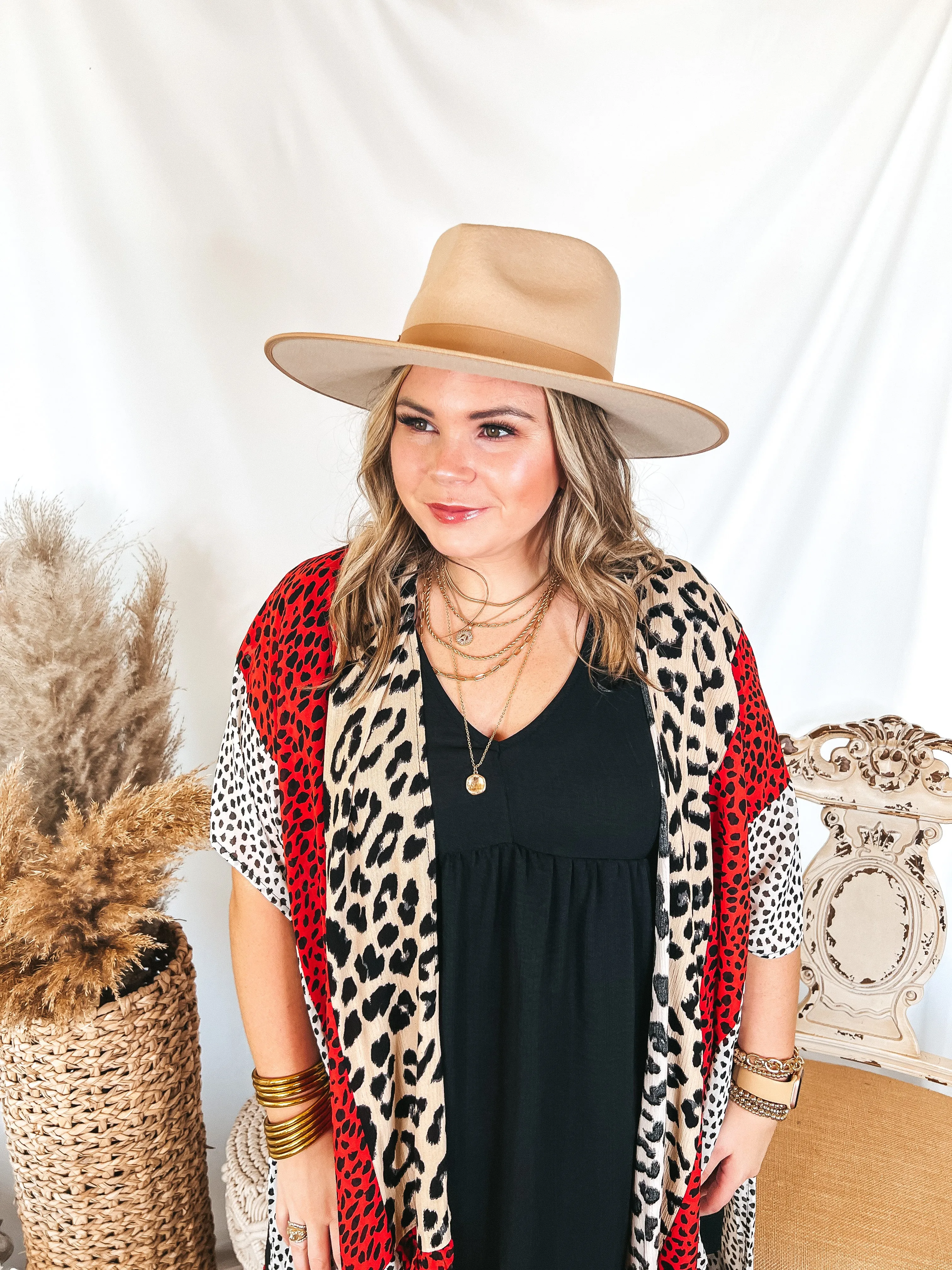 Lack of Color | Ivory Rancher Wool Felt Hat in Taupe