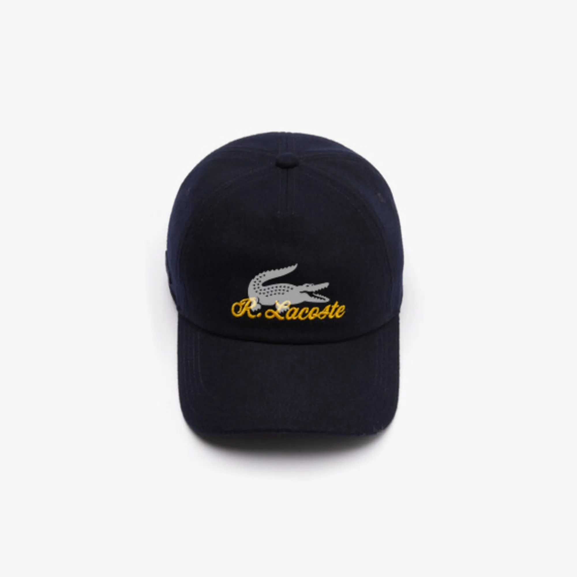 Lacoste Men’S Embroidered Wool Felt Cap - Abimes