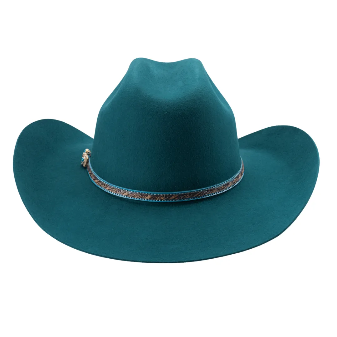 Life With You Felt 4x Hat- Turquoise 0870TU