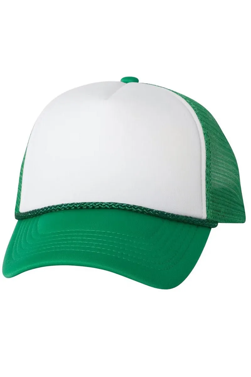 Lucky Clover Highland Cow Foam Mesh Back Trucker Cap
