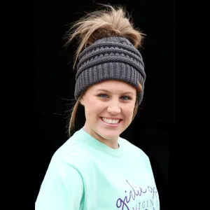 MB-20A BEANIE DARK MELANGE GRAY