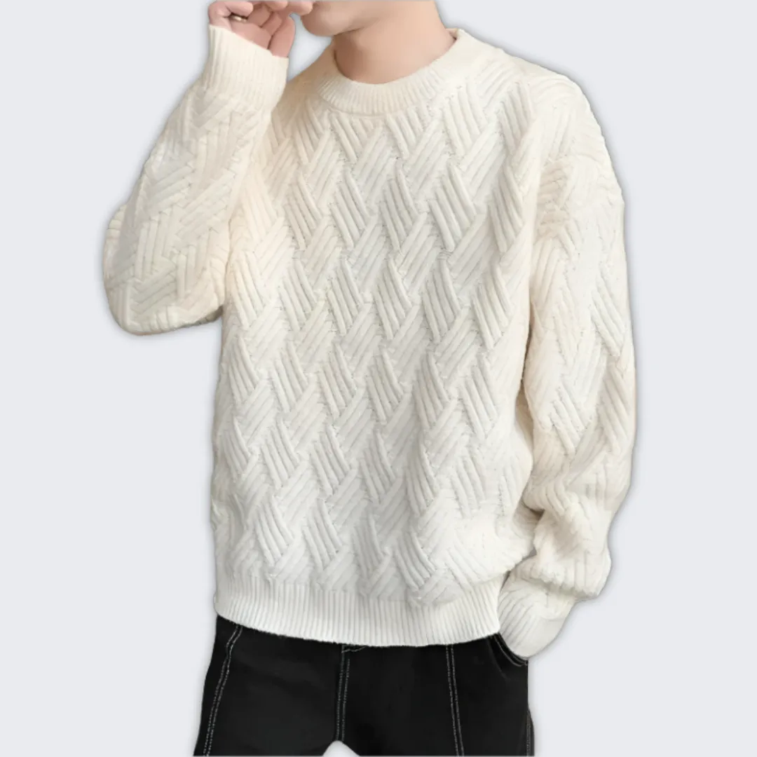 Men's Stylish Knitted Sweater - Soft, Warm & Versatile Jumper