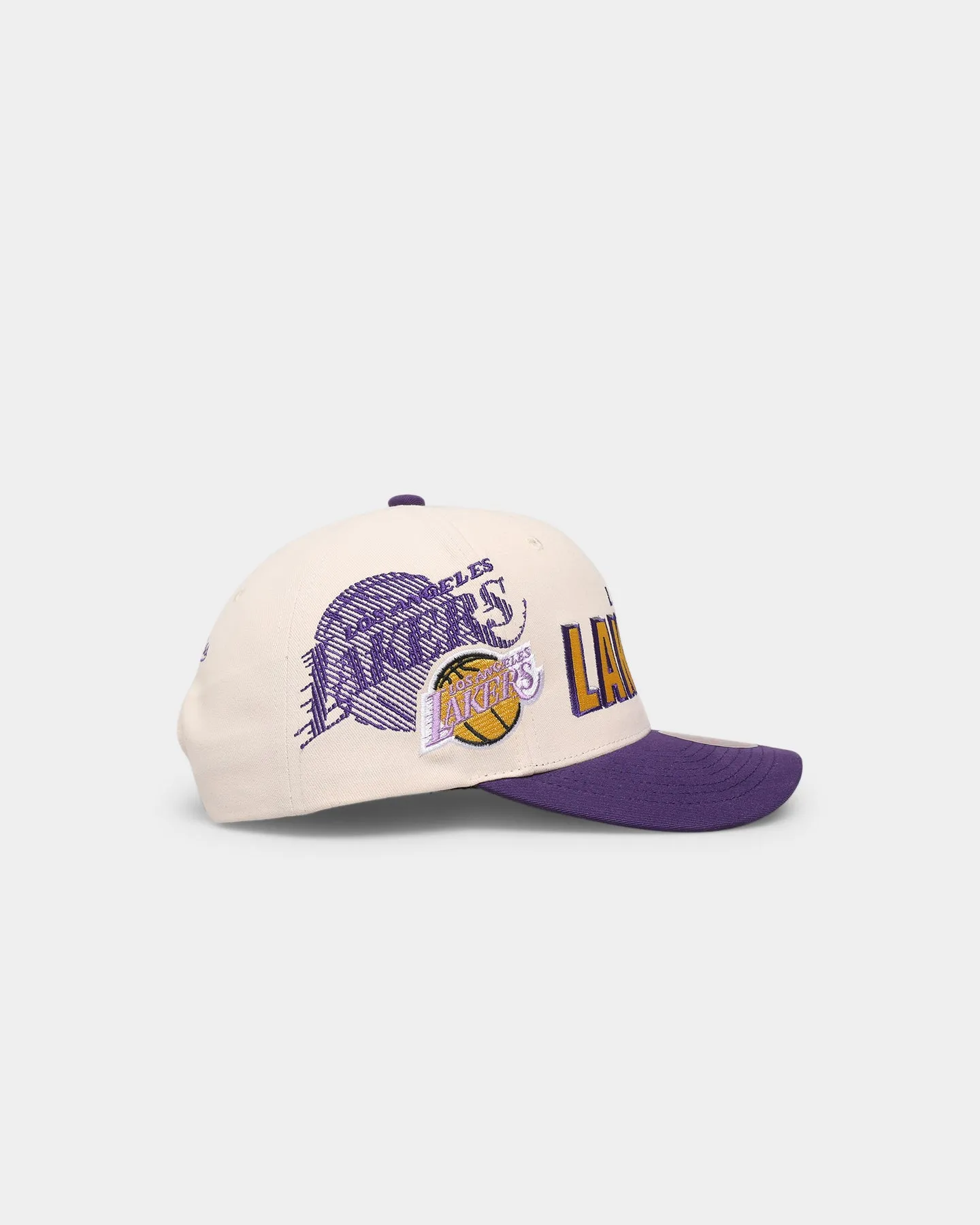 Mitchell & Ness Los Angeles Lakers '96 Draft' Pro Crown Snapback Off White