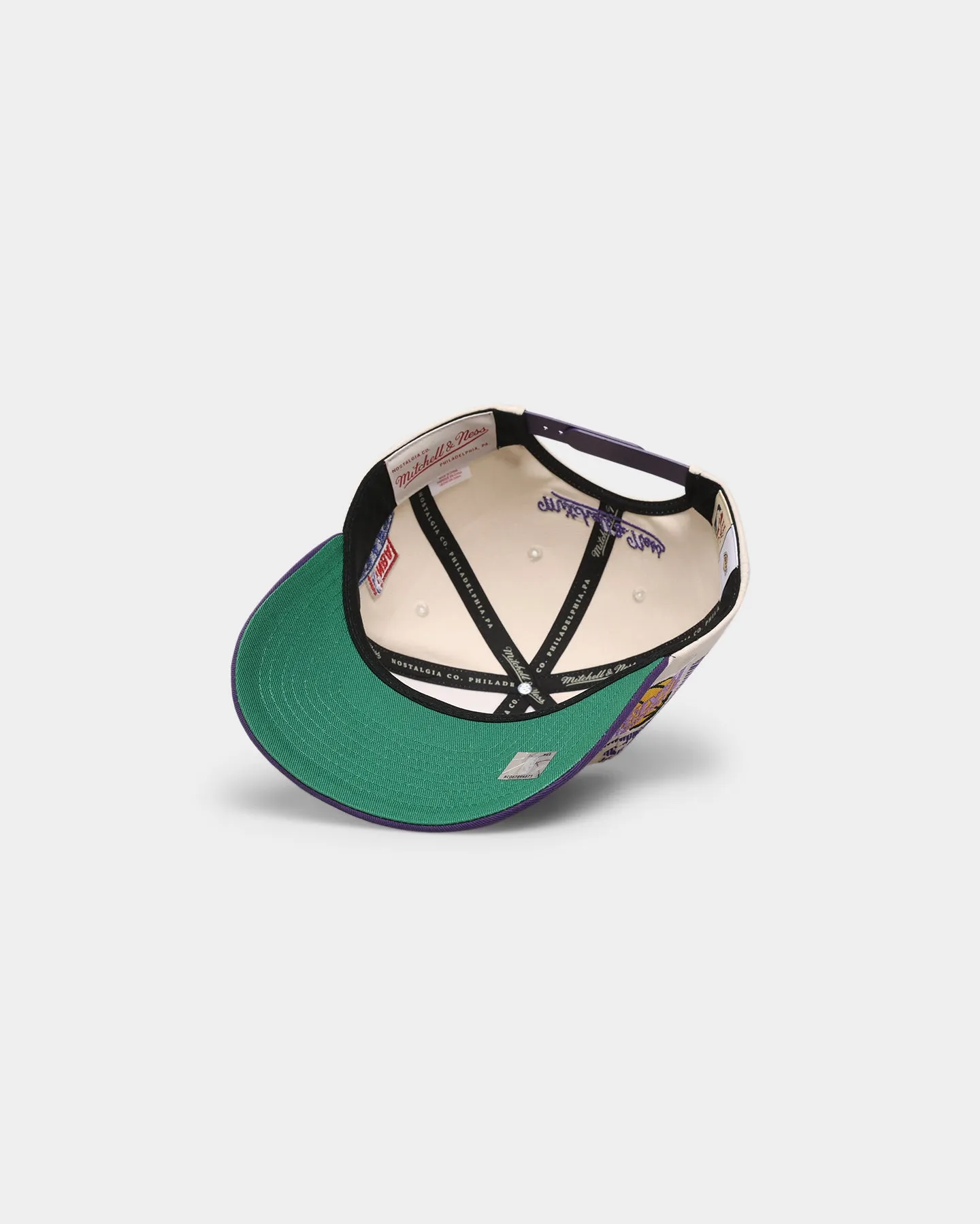 Mitchell & Ness Los Angeles Lakers '96 Draft' Pro Crown Snapback Off White
