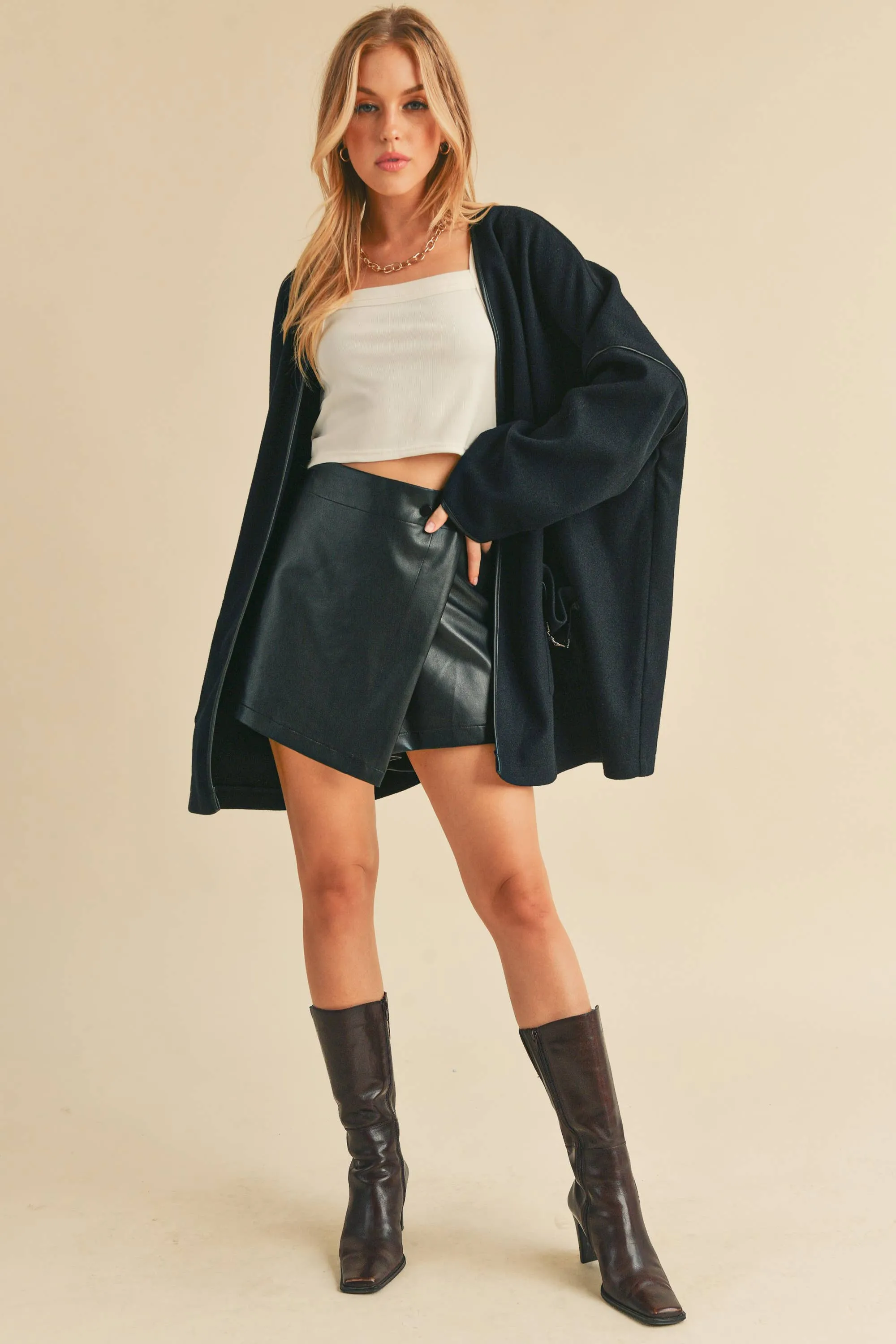 Navy Kimono Jacket