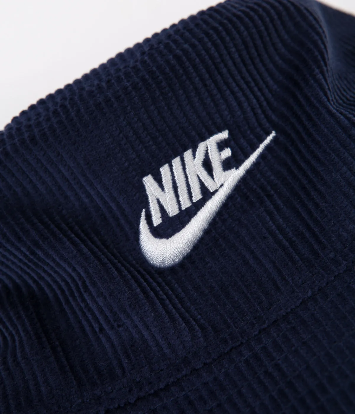 Nike Futura Corduroy Bucket Hat - Midnight Navy / White