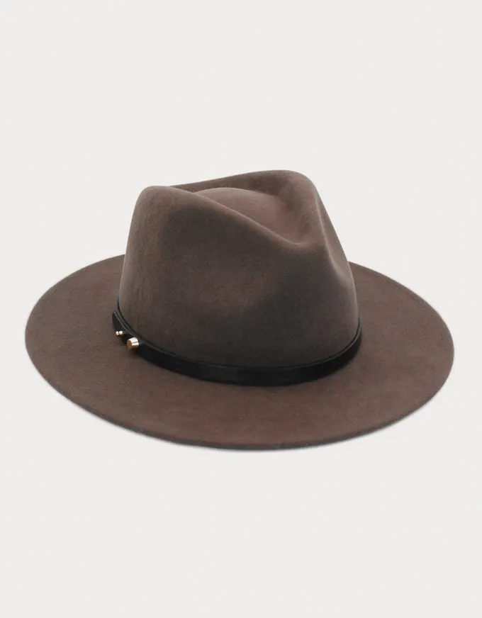 OSLO Felt Fedora Truffle