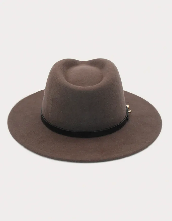 OSLO Felt Fedora Truffle