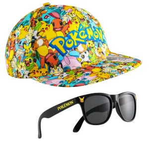 Pokemon Baseball Cap & Sunglasses Set for Kids, Summer Accessories for Kids