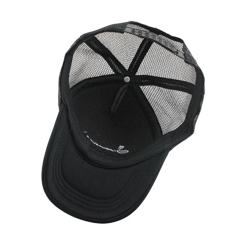 Printed Summer Mesh Snapback Baseball Cap