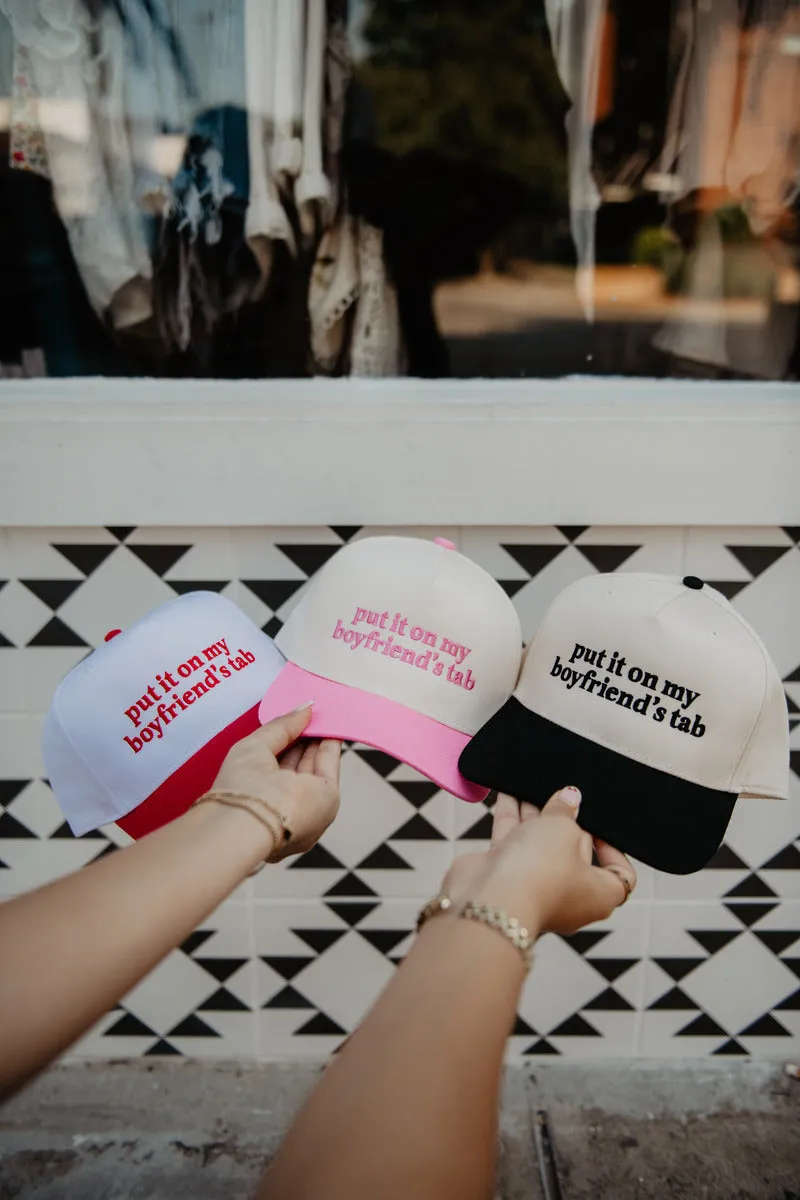 Put It On My Boyfriend's Tab Wholesale Two-Toned Vintage Hat