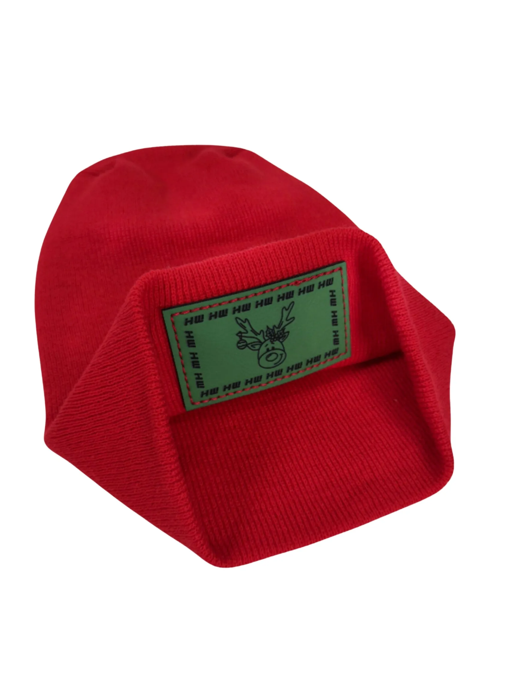 Reindeer Limited Edition, HW Theta-Stitch Beanie - Exclusive Christmas Hat Collection, RED