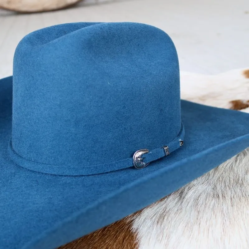 Serratelli Blue Wool Cowboy Hat