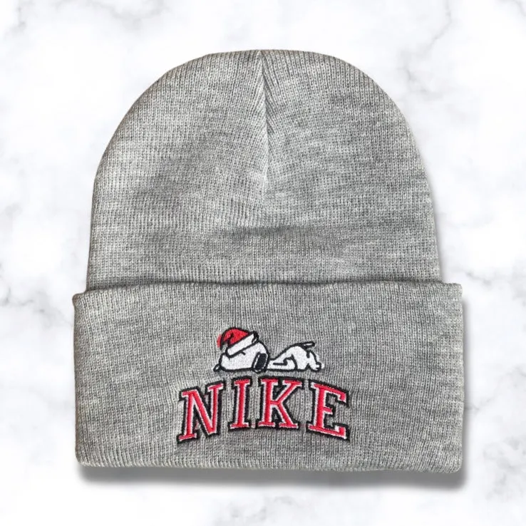 Snoopy Embroidered Holiday Beanie