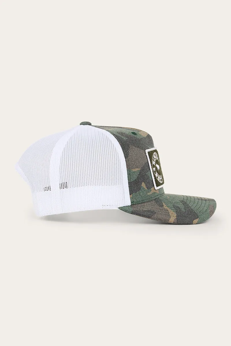 Strike Trucker Cap - Camo/Orange