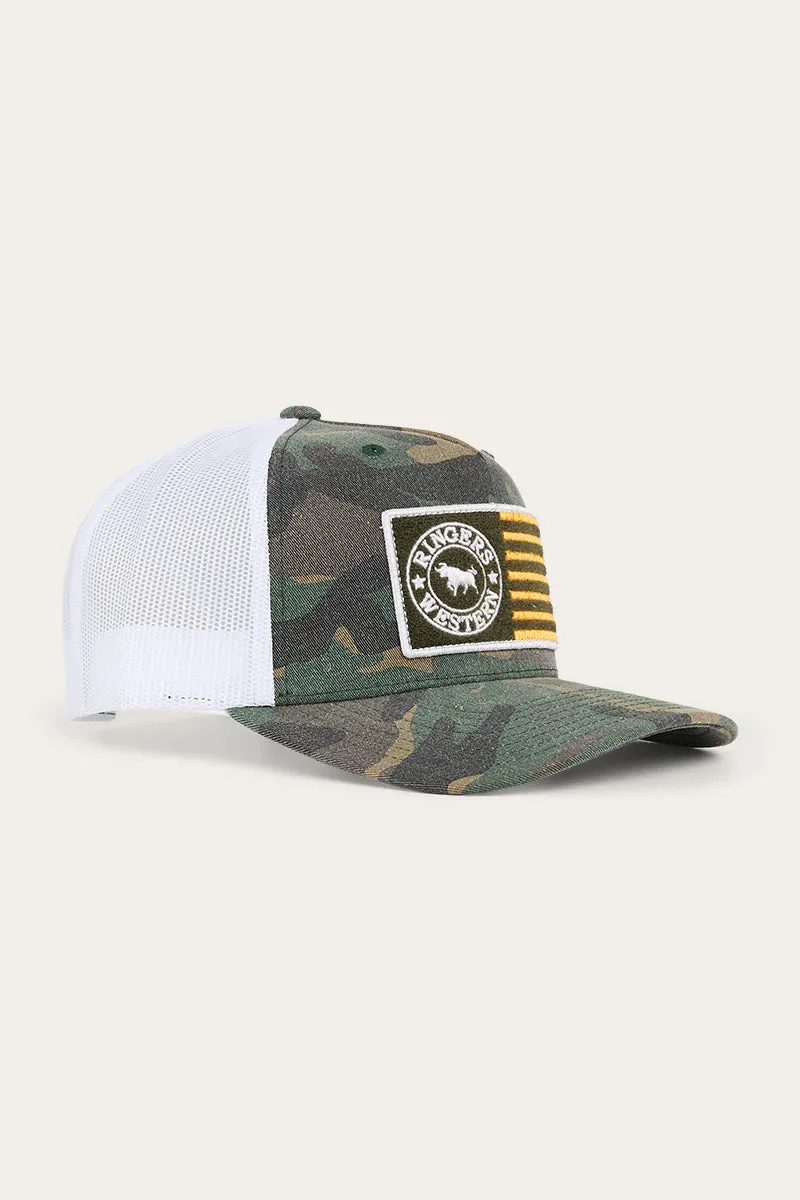 Strike Trucker Cap - Camo/Orange