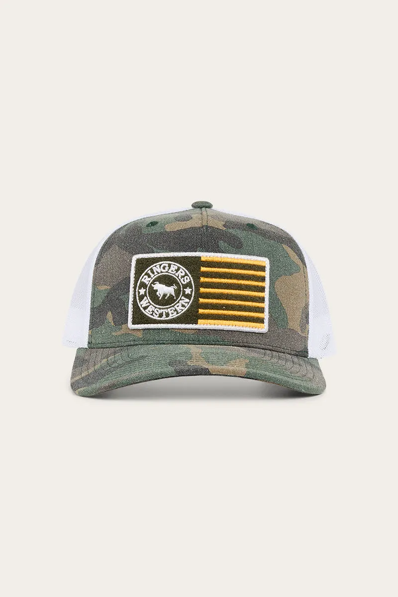 Strike Trucker Cap - Camo/Orange