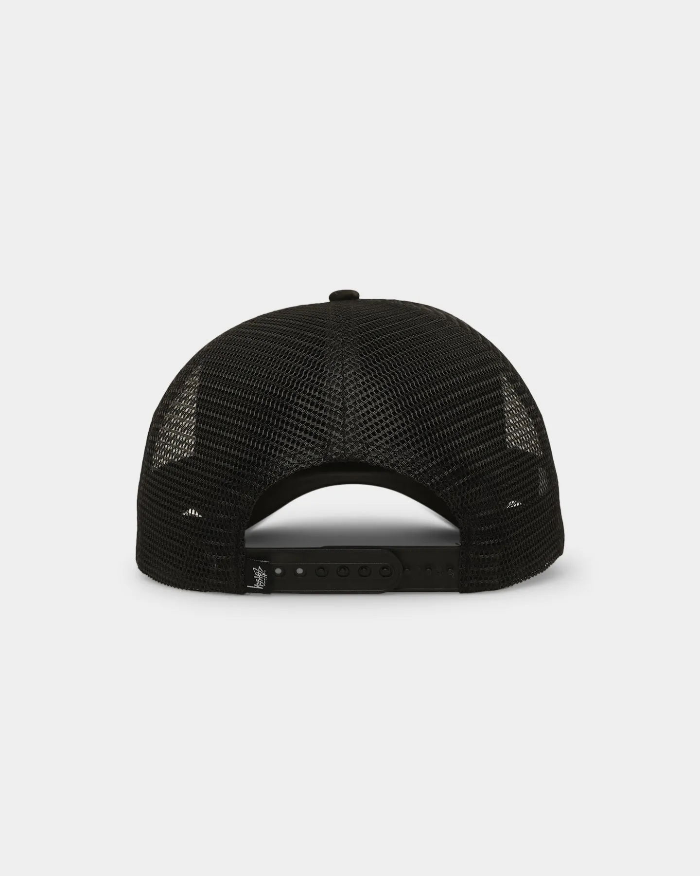 Stussy Flames Trucker Snapback Cap Black
