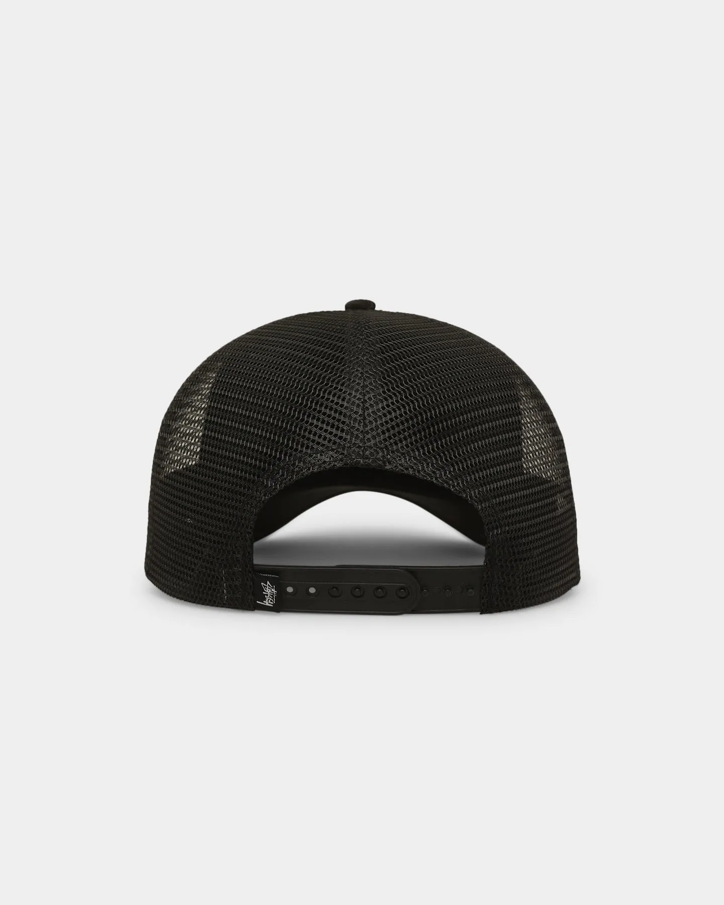 Stussy Flames Trucker Snapback Cap White/Black