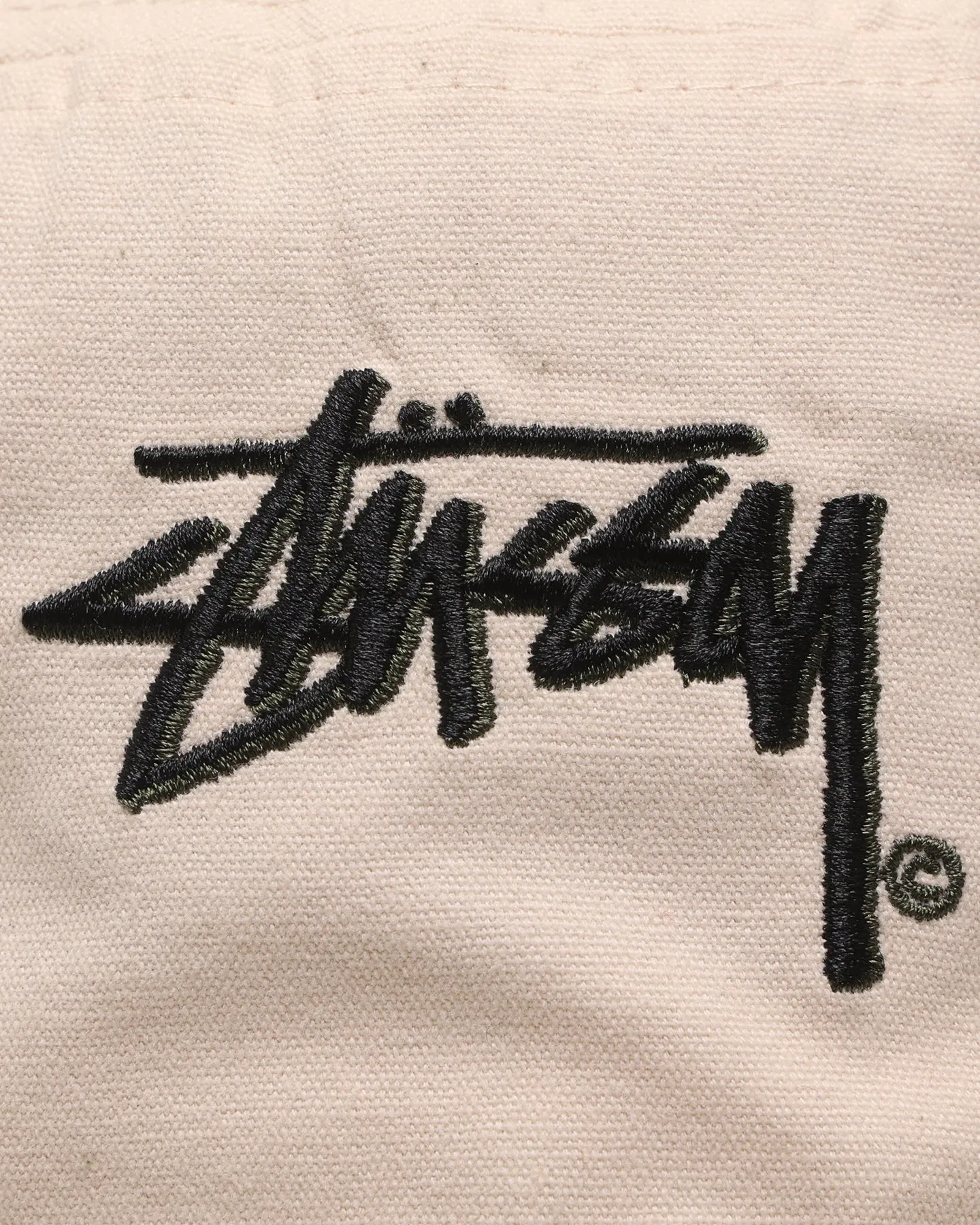 Stussy Stock Shadow Bucket Hat Oatmeal