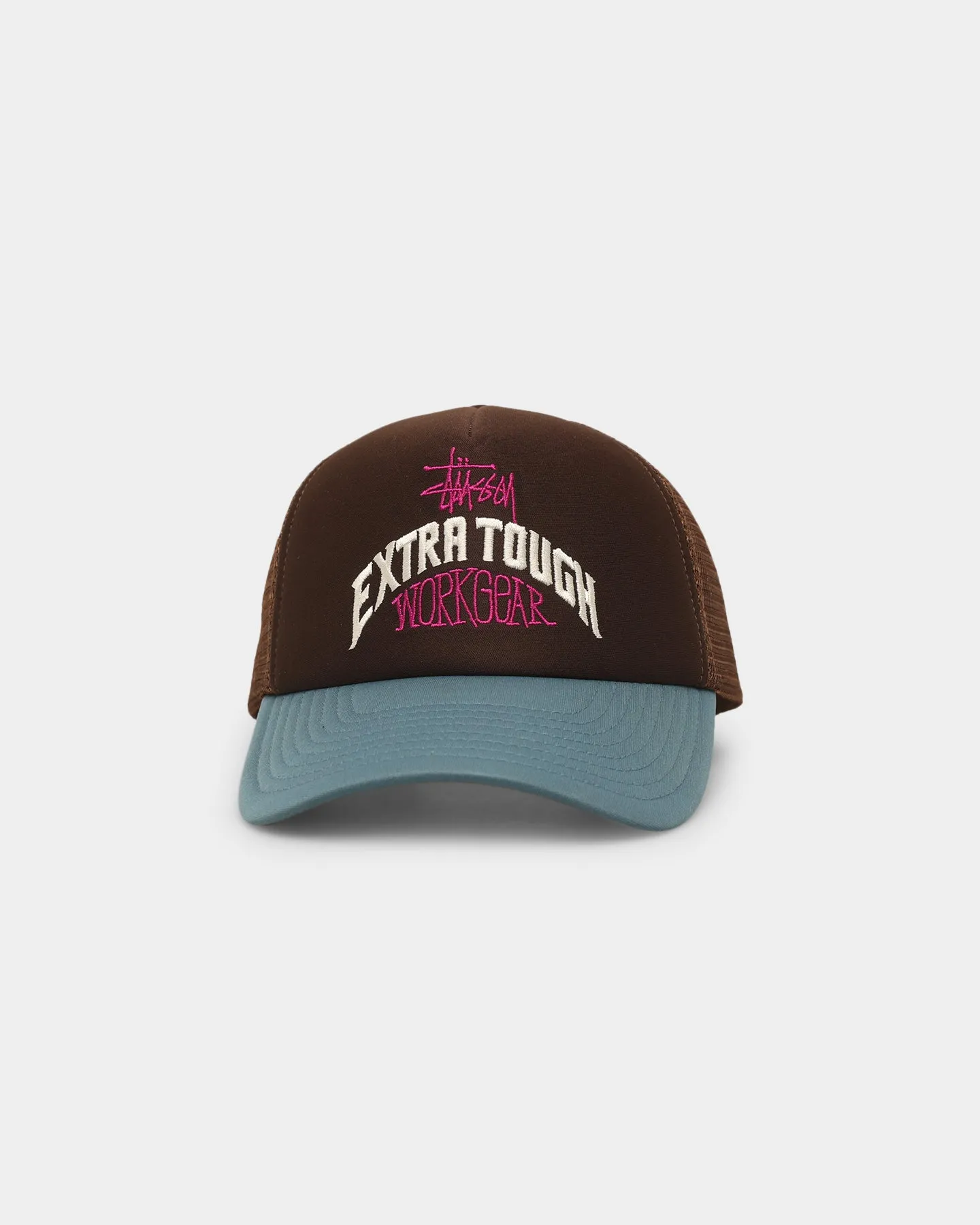 Stussy Workgear Trucker Snapback Brown/Blue