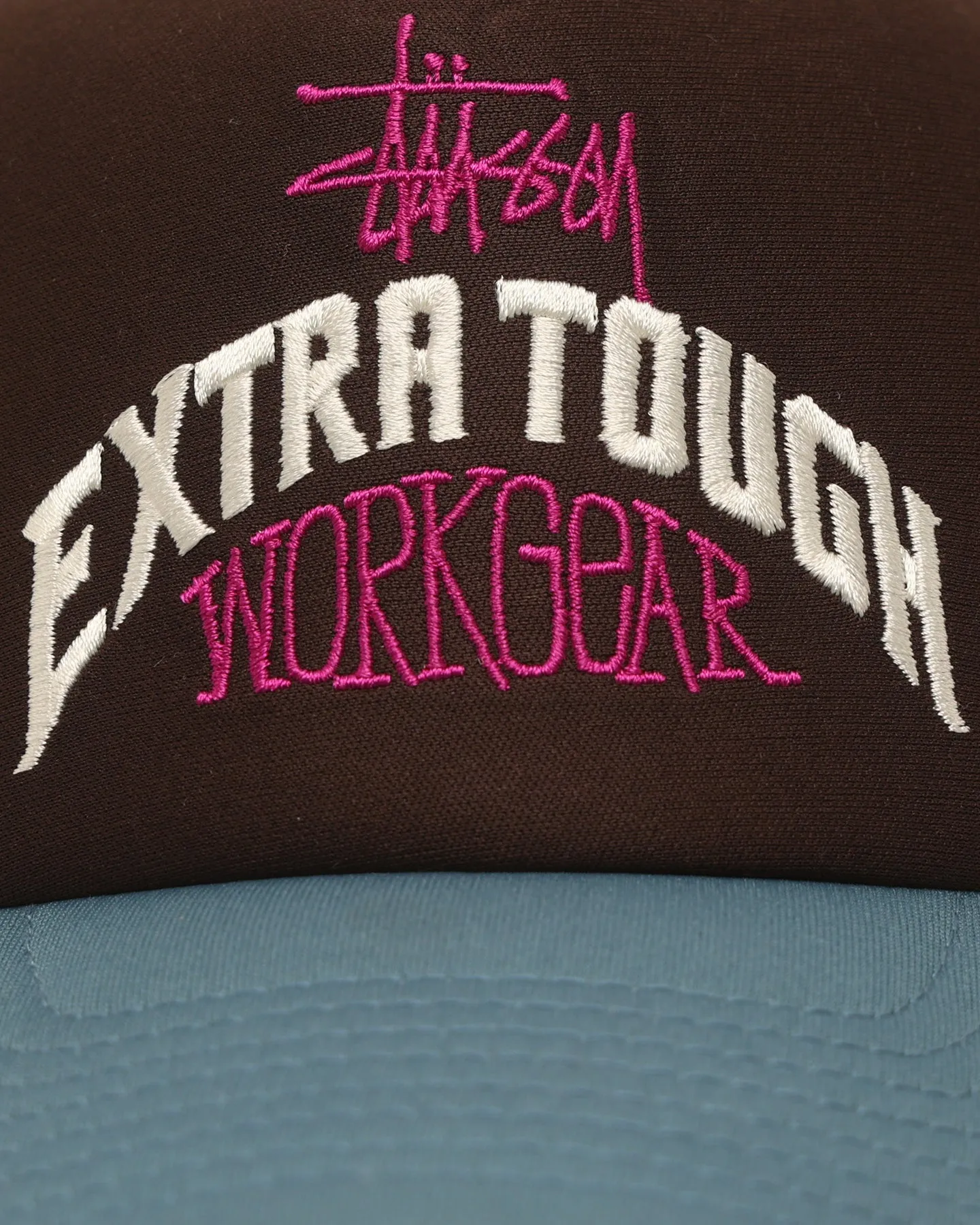 Stussy Workgear Trucker Snapback Brown/Blue
