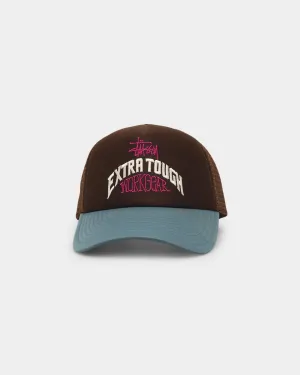Stussy Workgear Trucker Snapback Brown/Blue