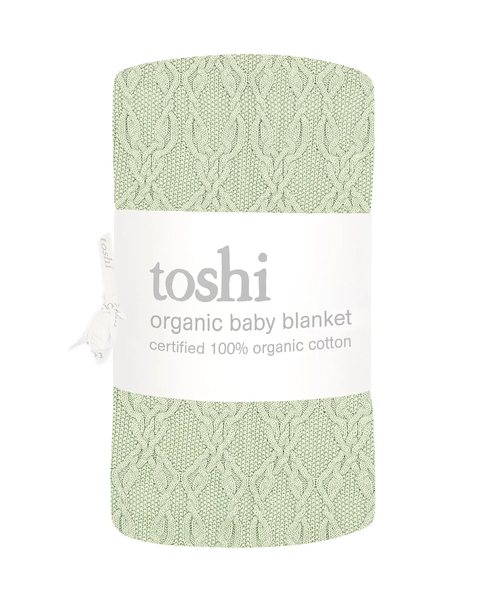 Toshi Organic Knit Blanket Bowie Matcha