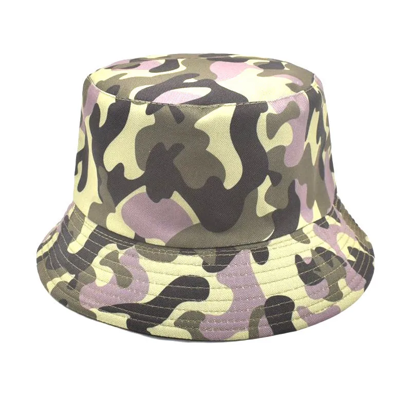 Urban Camo Bucket Hat - Fushia