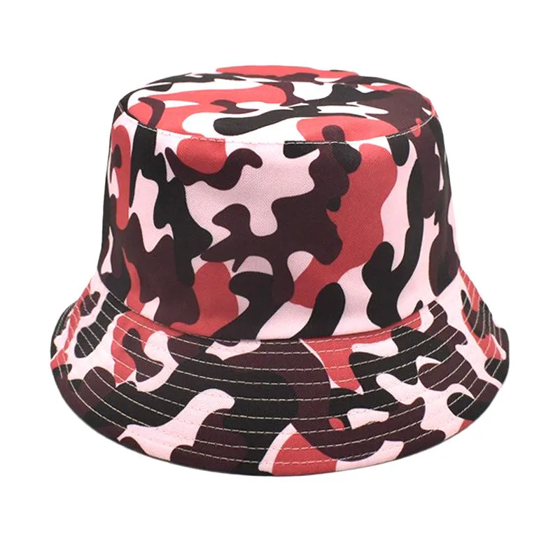 Urban Camo Bucket Hat - Fushia