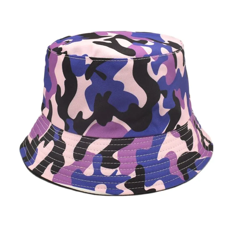 Urban Camo Bucket Hat - Fushia