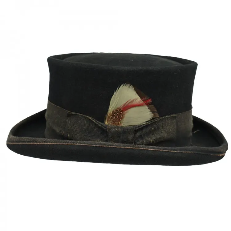 Vintage Vogue Funky Aged Top Hat in Blue