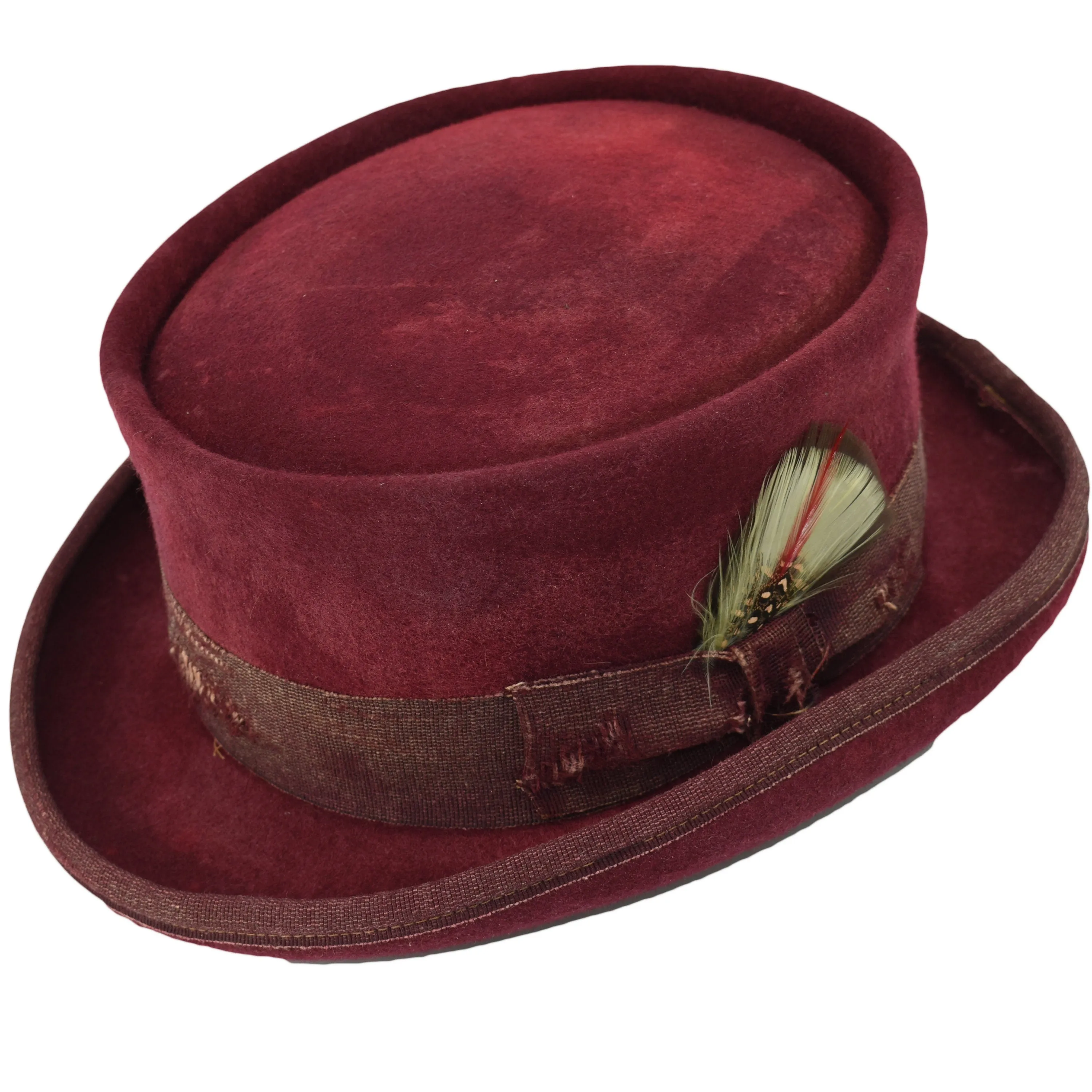 Vintage Vogue Funky Aged Top Hat in Blue