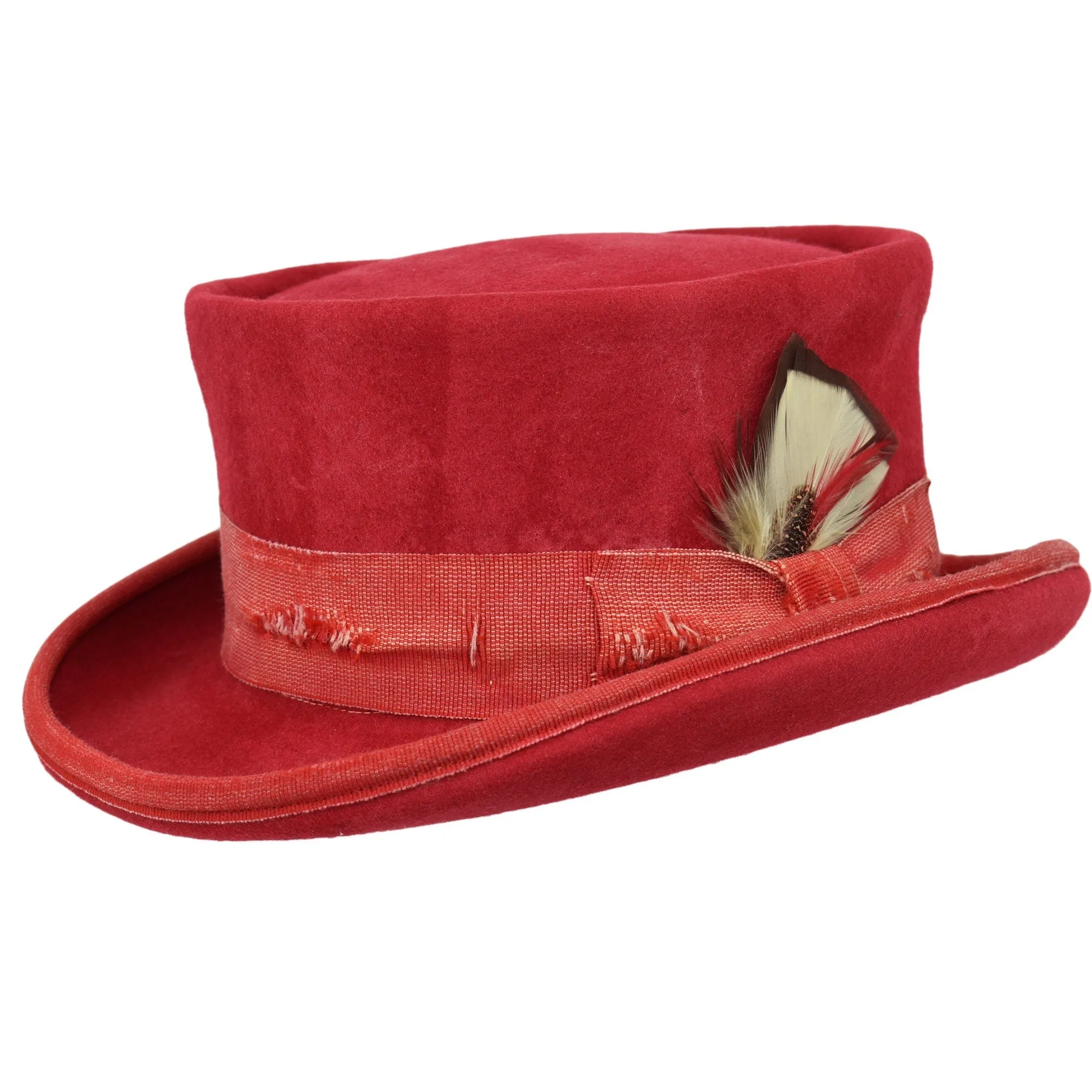 Vintage Vogue Funky Aged Top Hat in Blue