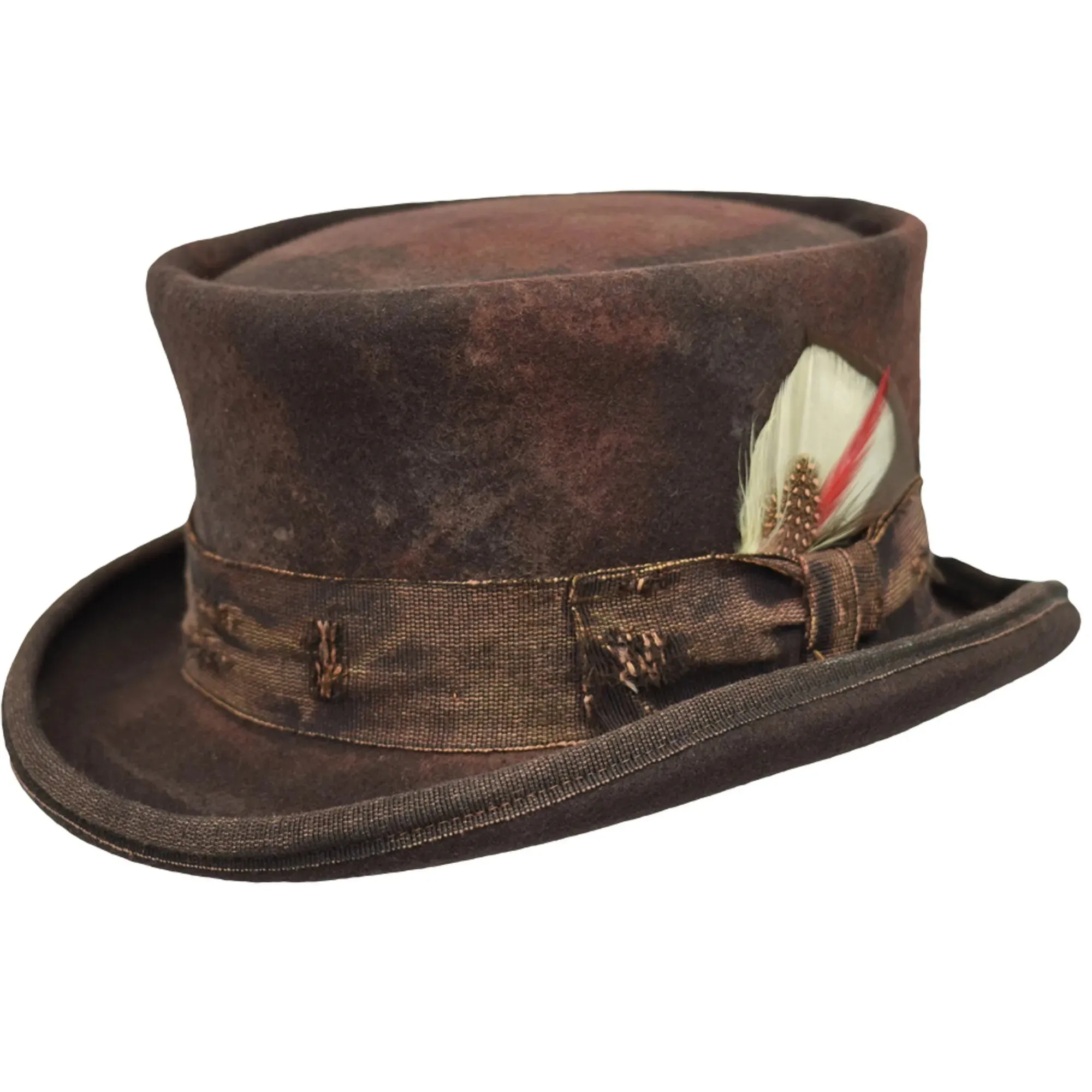 Vintage Vogue Funky Aged Top Hat in Blue
