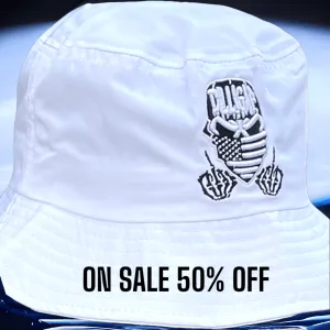 White w/ Black Take 2 Bucket Hat