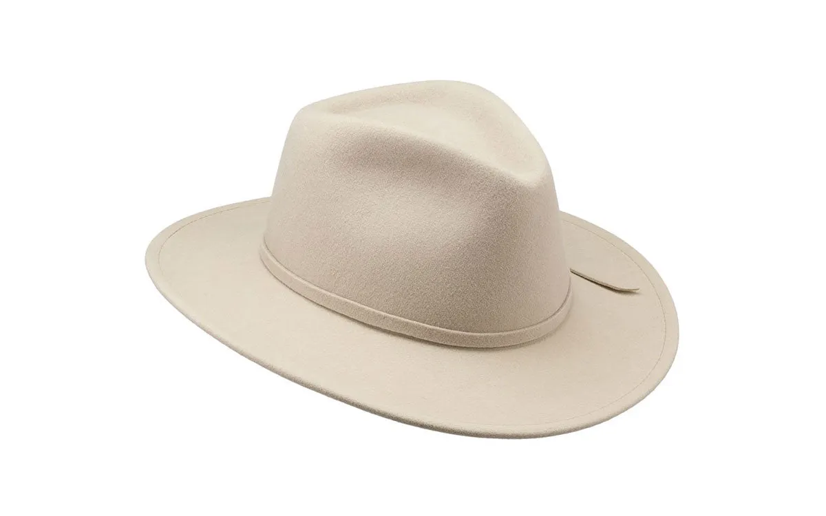 WILLA WIDE BRIM WOOL HAT - BUCKSKIN