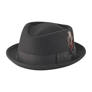 Wool Felt Diamond Crown Fedora by New York Hat Co.